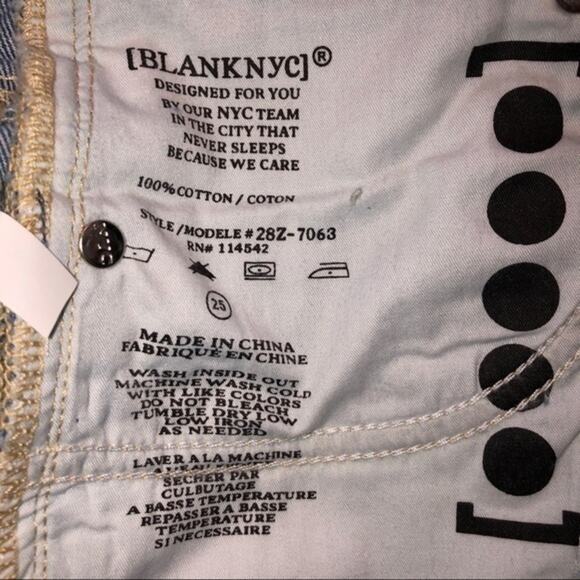 Blank NYC Denim Faithful Big Reveal Skirt Size 25 - Picture 6 of 6